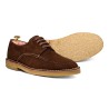 Yanko Stitchdown apron derby medium brown suede| Skolyx