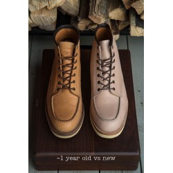 Midas x Skolyx x Dr. Sole Moc toe boot natural semi veg tan | Skolyx