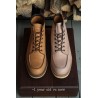 Midas x Skolyx x Dr. Sole Moc toe boot natural semi veg tan | Skolyx