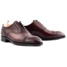 Semi Brogue bordeauxfarben