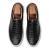 Skolyx Premium sneaker in black leather with white sole | Skolyx