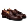 Skolyx Tassel Loafer in brown grain | Skolyx