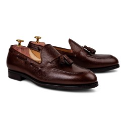 Skolyx Tassel Loafer in brown grain | Skolyx