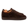 Skolyx Premium sneaker in dark brown suede with dark sole | Skolyx