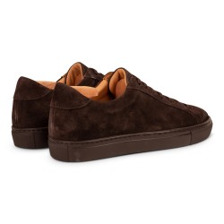 Skolyx Premium sneaker in dark brown suede with dark sole | Skolyx