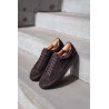 Skolyx Premium sneaker in dark brown suede with dark sole | Skolyx