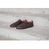 Skolyx Premium sneaker in dark brown suede with dark sole | Skolyx