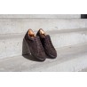 Skolyx Premium sneaker in dark brown suede with dark sole | Skolyx