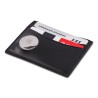 Card holder black leather - AirTag | Skolyx