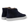 Skolyx premium sneaker high top in navy suede | Skolyx