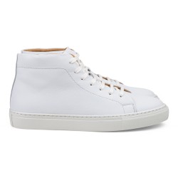 Skolyx premium sneaker high top i hvidt læder | Skolyx