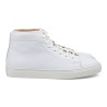 Skolyx premium sneaker high top in white leather | Skolyx