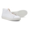 Skolyx premium sneaker high top in white leather | Skolyx