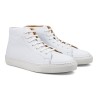 Skolyx premium sneaker high top in white leather | Skolyx