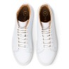 Skolyx premium sneaker high top in white leather | Skolyx