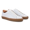 Skolyx Premium sneaker in white leather with gum sole | Skolyx