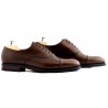 Plain cap toe oxford dark brown with york sole