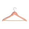 Engraved women's shirt hanger in cedar | Skolyx