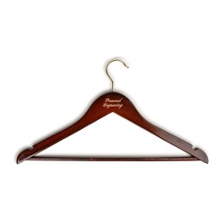 Engraved women's shirt hanger in high gloss finish | Skolyx