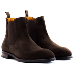 Chelsea boot dark brown suede