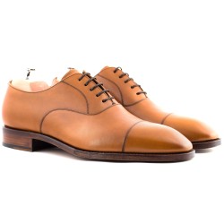 Cap toe oxford ljusbrun