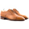 Plain cap toe oxford light brown