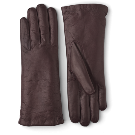 Gloves Hestra women burgundy cashmere lined | Skolyx