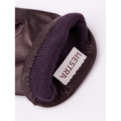 Gloves Hestra women burgundy cashmere lined | Skolyx