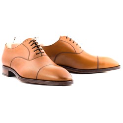 Cap toe oxford ljusbrun