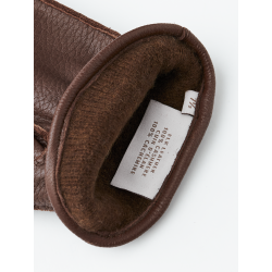 Hestra handmade dress glove cashmere lined elk mid brown | Skolyx