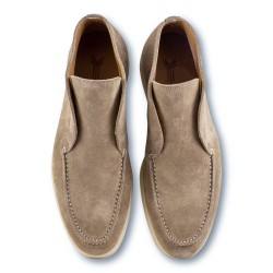 Yanko Traveler Shoes smoke reverse kudu suede | Skolyx