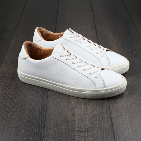 Skolyx Premium sneaker in white leather UK11 / EU45 - Seconds