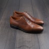 Skolyx dark brown plain cap toe oxford UK5,5 / EU39,5 - seconds