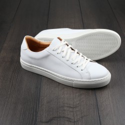 Skolyx Premium sneaker in white leather UK9 / EU43 - Seconds