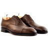 Plain cap toe oxford dark brown