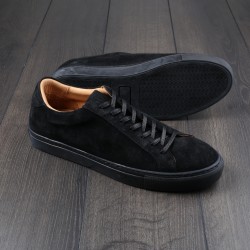 Skolyx Premium sneaker in black suede with black sole UK11 / EU45 - Seconds