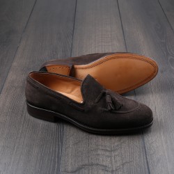 Yanko tassel loafer dark brown suede UK11,5 / EU44,5 - seconds