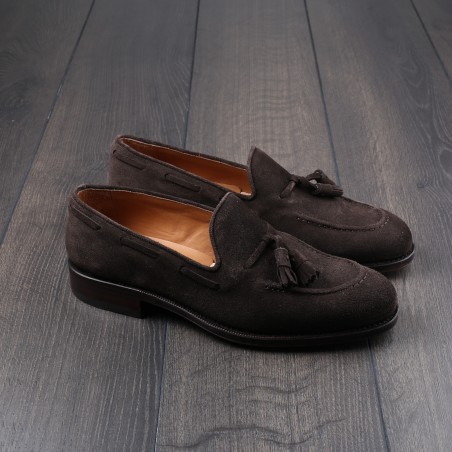 Yanko tassel loafer dark brown suede UK11,5 / EU44,5 - seconds