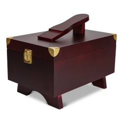 Shoe care valet box in dark mahogny | Skolyx