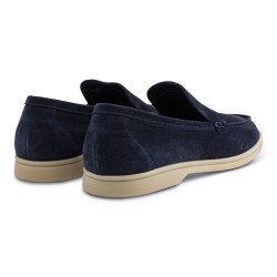 Yanko Traveler loafers navy suede | Skolyx