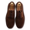 Yanko Stitchdown plain toe derby brown suede| Skolyx