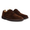 Yanko Stitchdown plain toe derby brown suede| Skolyx