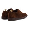 Yanko Stitchdown plain toe derby brown suede| Skolyx