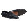 Yanko classic Belgian loafer black reverse kudu suede | Skolyx