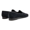 Yanko classic Belgian loafer black reverse kudu suede | Skolyx