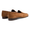 Yanko classic Belgian loafer medium brown reverse kudu suede | Skolyx