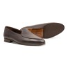 Yanko mørkebrune classic Belgian loafers i hjorteskind | Skolyx