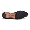 Yanko bow Belgian loafer dark brown reverse kudu suede | Skolyx