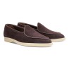 Yanko Traveler Belgian Loafer dark brown reverse kudu suede | Skolyx