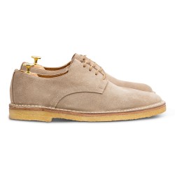 Yanko Stitchdown plain toe derby mellembrun ruskind | Skolyx